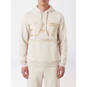 Ea7 Men Ea7 Slim Fit Contrast Logo Cotton Hoodie